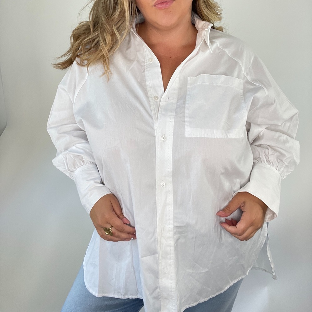 Topshop Nordstrom White Button Up